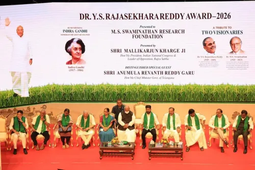 खड़गे ने MSSRF को डॉ. वाईएस राजशेखर रेड्डी पुरस्कार 2026 से नवाज़ा, कृषि और ग्रामीण विकास में योगदान को सराहा