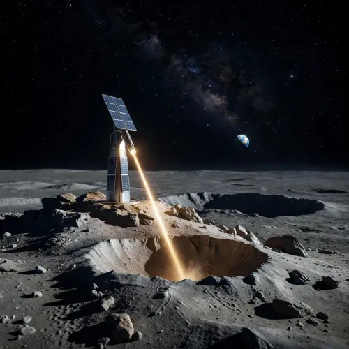 China scientists propose lunar laser grid to power moon south pole rovers