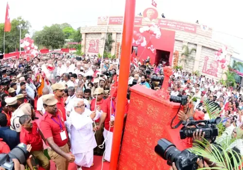 CPI(M) Kicks Off 24th Party Congress in Madurai, Flag Hoisted by Veteran Leader Biman Bose