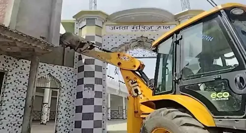 Why is there a crackdown on encroachments in Sambhal?