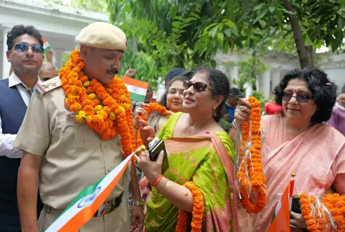 New Delhi: Police Personnel Felicitated At Parliament Street Police Station
