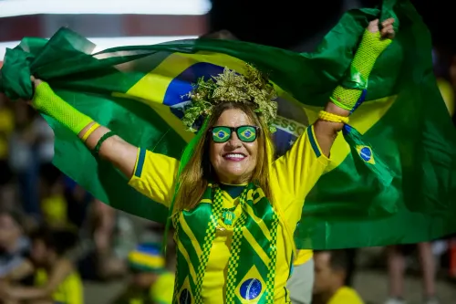 Rio de Janeiro: Brazil fans celebrate FIFA World Cup