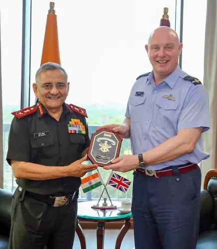 New Delhi: CDS Anil Chauhan Engages with RAF Chief