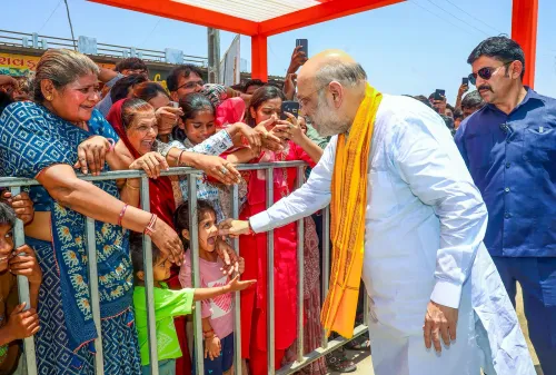 कलोल में अमित शाह का ग्राम पंचायत भवन उद्घाटन