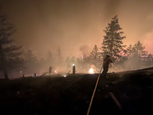 Wildfire in Canada's British Columbia