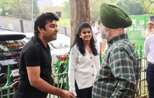 New Delhi: Delhi LG engages with residents at Connaught Place