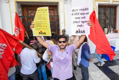 Patna: AISA Activists Protest at Patna University