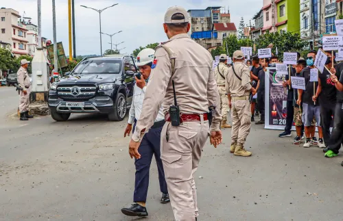 Imphal: ANSAM Rally Demands Justice for Six Naga Civilians