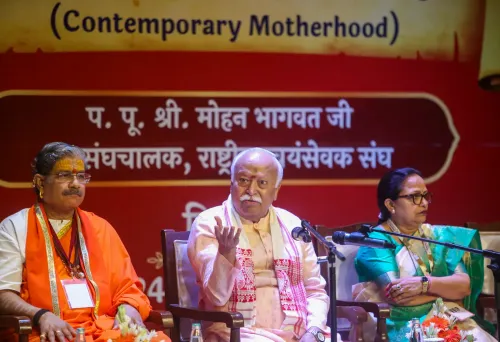 New Delhi: RSS chief Mohan Bhagwat attends 'Contemporary Motherhood' programme