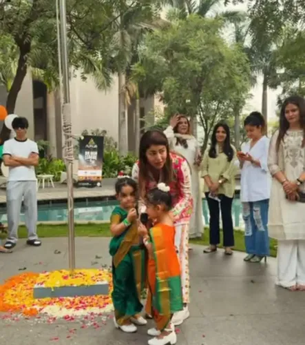 Did Debinna Bonnerjee Overcome Exhaustion to Celebrate Republic Day with Her Daughters?