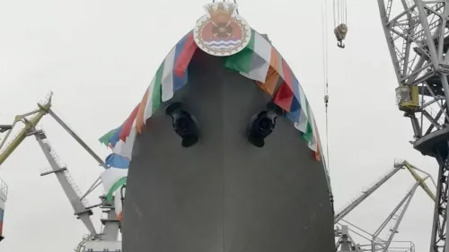 Defence Minister Singh to Launch India's New Frigate 'INS Tushil' in Russia Today