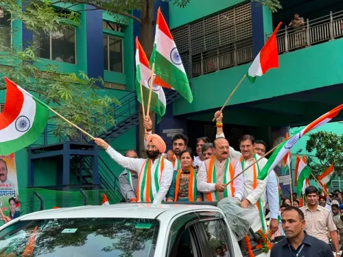 Delhi BJP launches Tiranga Yatra across districts under Harsh Malhotra