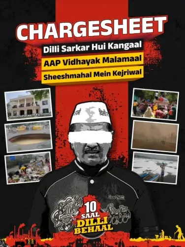 Delhi BJP Unveils 'Chargesheet' Against Kejriwal and AAP Government