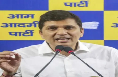 Did Delhi BJP Criticize AAP Leader Saurabh Bharadwaj for Burning a Newspaper?