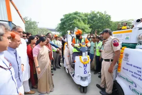 Delhi CM Rekha Gupta launches 500+ MCD vehicles to boost city sanitation