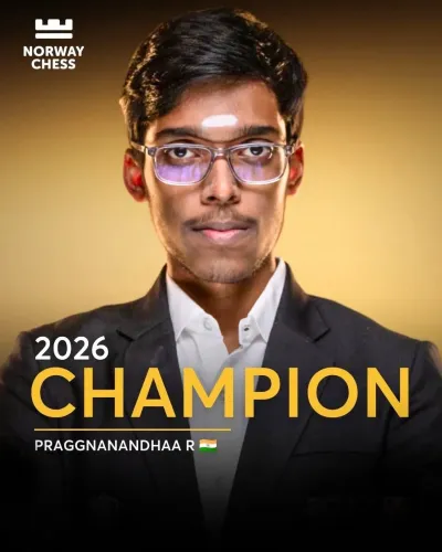 Delhi CM Rekha Gupta Hails Praggnanandhaa's Norway Chess Win