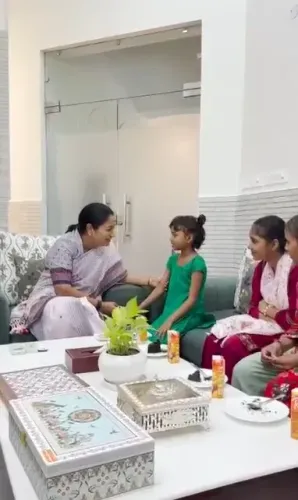 Delhi CM Rekha Gupta hosts street children for Raksha Bandhan at Jan Sewa Sadan