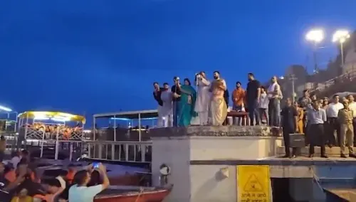 Delhi CM Rekha Gupta performs Ganga Aarti in Varanasi, visits Mirzapur temple