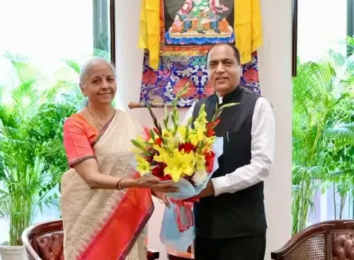 जयराम ठाकुर की केंद्रीय वित्त मंत्री निर्मला सीतारमण से नई दिल्ली में महत्वपूर्ण चर्चा