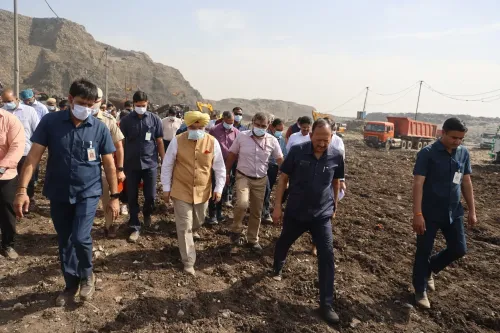 Delhi L-G Sandhu Inspects Bhalswa Landfill, Advocates for Enhanced Waste Management Strategies