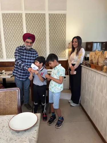 Delhi's L-G T.S. Sandhu Engages Local Children on Air Quality Issues
