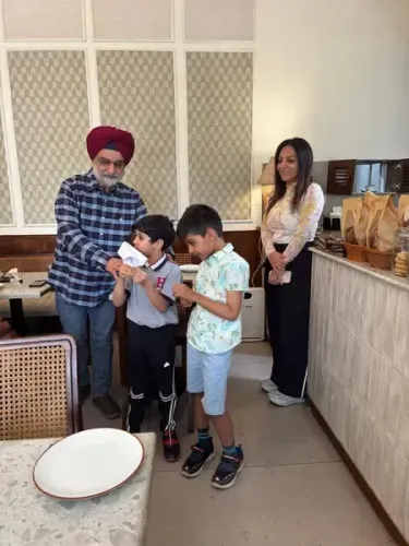 Delhi's L-G T.S. Sandhu Engages Local Children on Air Quality Issues