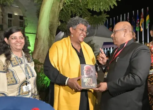 Did Delhi Speaker Vijender Gupta Gift a Book on PM Modi to Barbados Premier?