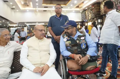 Kargil Vijay Diwas: Delhi Speaker Vijender Gupta honours martyrs at Rohini blood camp