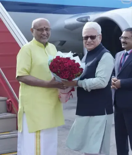 उपराष्ट्रपति सीपी राधाकृष्णन मुंबई पहुंचे, लालबागचा राजा दर्शन से पुणे फेस्टिवल तक का कार्यक्रम