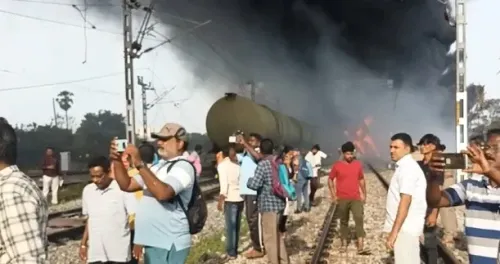 What Caused the Diesel-Fueled Goods Train Fire Near Tiruvallur?