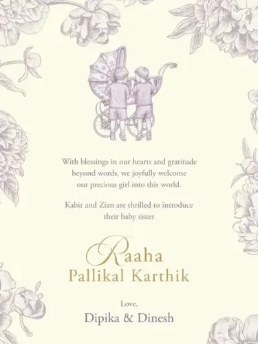 Dinesh Karthik and Dipika Pallikal Celebrate Birth of Daughter Raaha