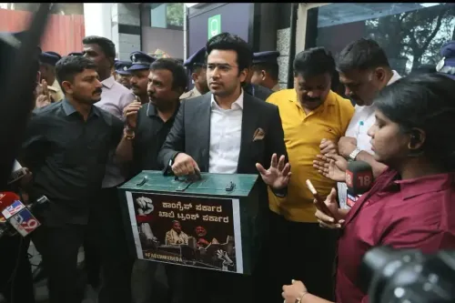 Why Was Tejasvi Surya Detained During a Protest in Bengaluru?