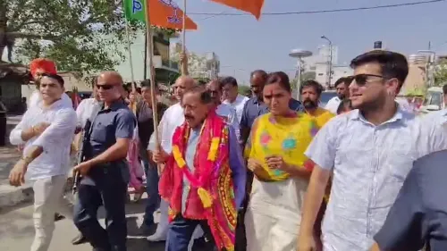 Dr. Jitendra Singh joins Pragati Path Yatra in Kathua for Modi's 12-year mark