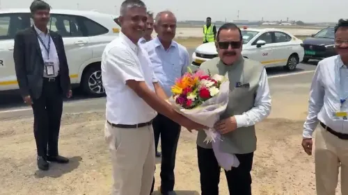 Dr. Jitendra Singh launches India's first SkyCast system at IGI Airport