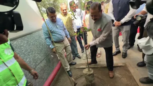 Dr. Jitendra Singh plants sapling under PM Modi's Ek Ped Maa Ke Naam