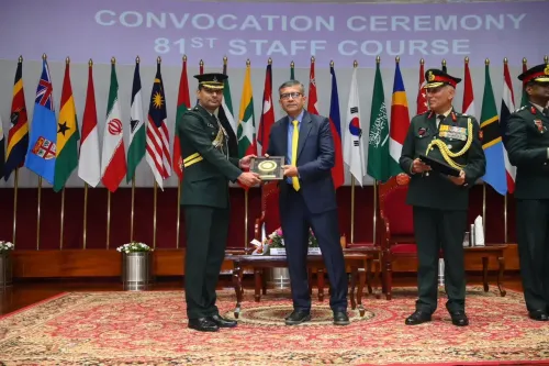 डीएसएससी के 81वें स्टाफ कोर्स का दीक्षांत समारोह, रक्षा सचिव ने अधिकारियों को दी शुभकामनाएं