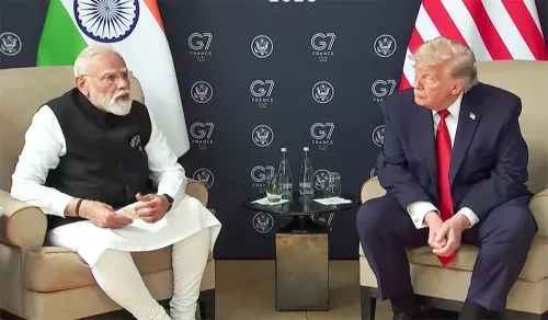 G7 के मंच पर मोदी ट्रंप की पहली द्विपक्षीय बैठक