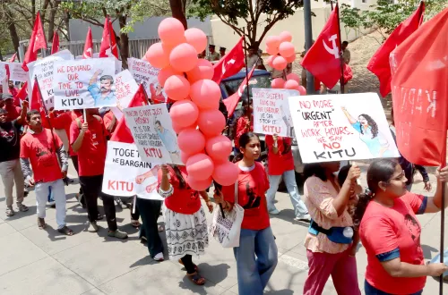 Bengaluru: Workers Participate in May Day Rally