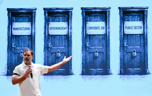 राहुल गांधी की प्रेस वार्ता — छात्र प्रदर्शन पर विपक्ष मुखर
