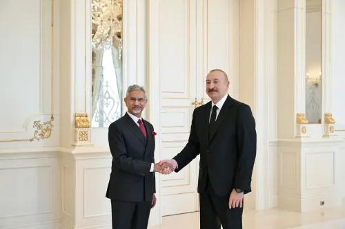 Jaishankar meets Azerbaijan President Aliyev in Baku, eyes stronger bilateral ties
