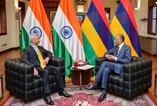 EAM Jaishankar Engages with Mauritius PM Ramgoolam, Showcases Bilateral Progress