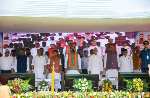 पटना: भाजपा शीर्ष नेताओं का सामूहिक उद्घाटन समारोह