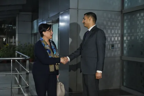 Ecuador FM Gabriela Sommerfeld arrives in Delhi for 3-day bilateral visit