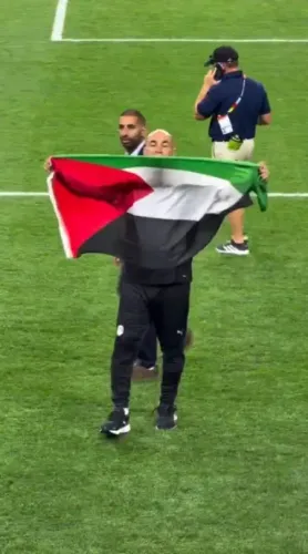 Egypt coach raises Palestinian flag after FIFA WC 2026 Round of 32 win