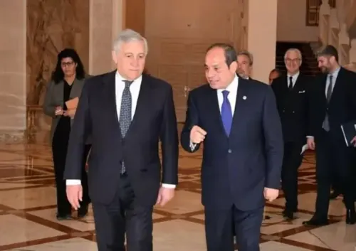 Meeting Between Egyptian President and Italian Foreign Minister on Bilateral Relations and Regional Matters
