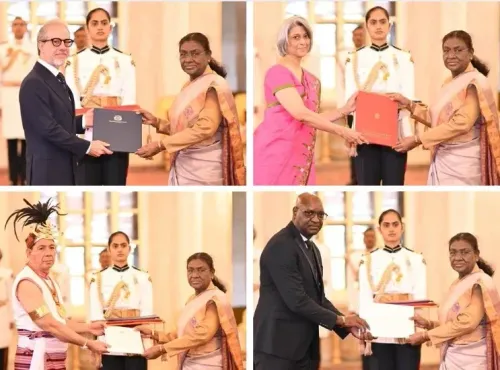 Did Envoys of Four Nations Present Credentials to President Droupadi Murmu?