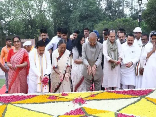 Ram Nath Kovind and Meira Kumar Honor Babu Jagjivan Ram on His 119th Birth Anniversary