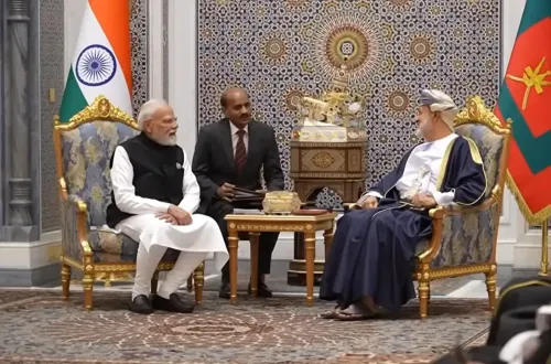 What was discussed between PM Modi and Oman Sultan in Muscat?