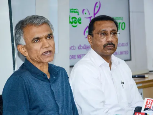 BMRCL कार्यालय में कृष्णा बायरेगौड़ा की मेट्रो पर प्रेस वार्ता