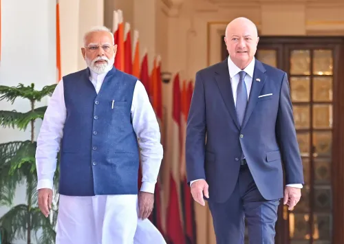 नई दिल्ली: पीएम मोदी और ऑस्ट्रियाई चांसलर की हैदराबाद हाउस में बैठक